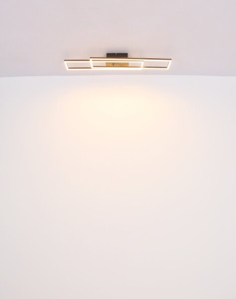 Globo 67208-30 - Plafoniera LED DAKARI LED/30W/230V 3000K 60x80 cm nero