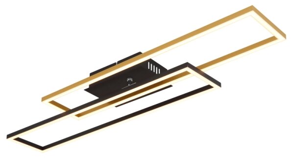 Globo 67208-30G -Plafoniera LED DAKARI 30W/230V 3000K 60x80 cm nero/oro