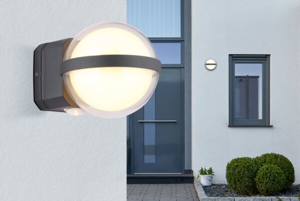 Globo 34157 - Applique a LED da esterno ILLI LED/12W/230V IP54 nero