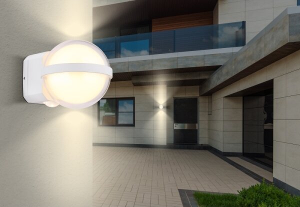 Globo 34157W - Applique a LED da esterno ILLI LED/12W/230V IP54 bianco