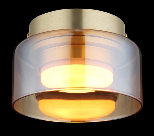 Globo 16055DG - Plafoniera LED HIGGINS 1xGX53/6W/230V diametro 13 cm marrone