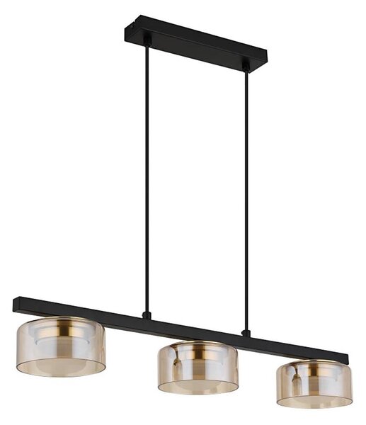 Globo 16055-3HG - Lampadario LED a sospensione con filo HIGGINS 3xGX53/6W/230V fumé/marrone