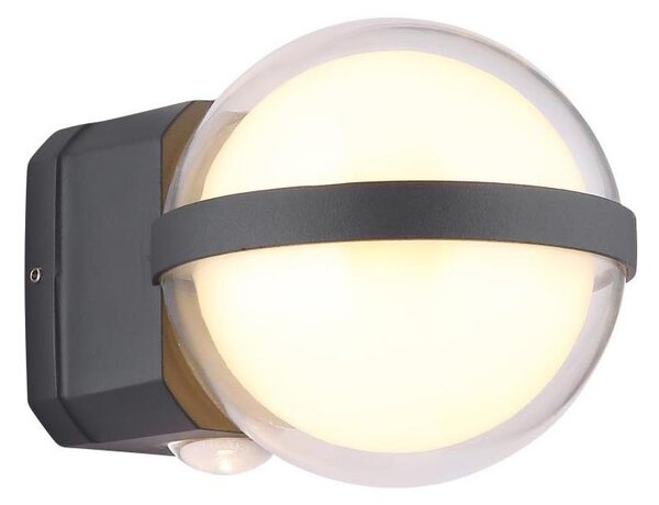 Globo 34157 - Applique a LED da esterno ILLI LED/12W/230V IP54 nero
