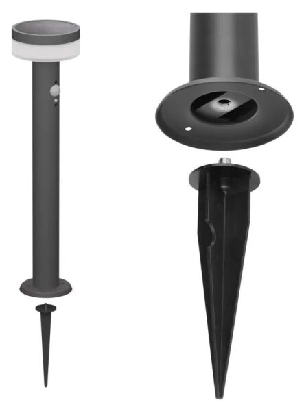 Lampada solare LED con sensore LED/2W/3,7V 1200 mAh IP44 80 cm