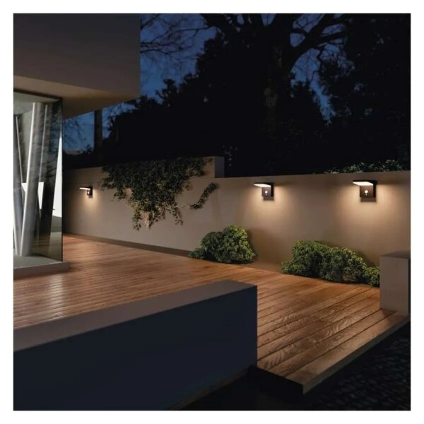 Lampada solare da parete LED con sensore LED/4,4W/3,7V 2200 mAh IP44