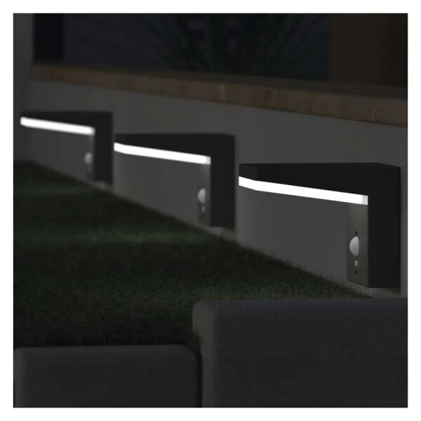 Lampada solare da parete LED con sensore LED/4,4W/3,7V 2200 mAh IP44