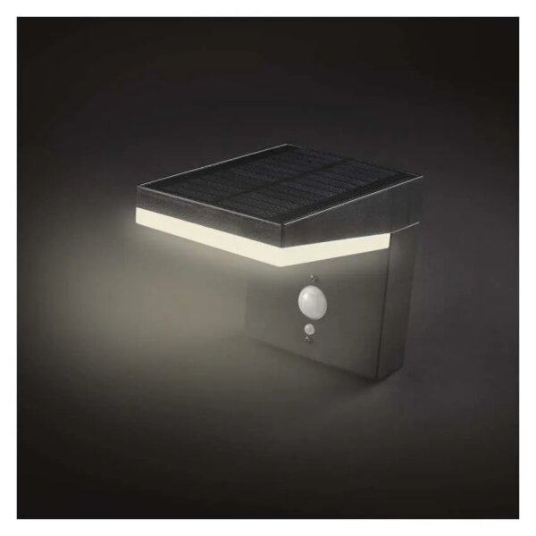 Lampada solare da parete LED con sensore LED/4,4W/3,7V 2200 mAh IP44