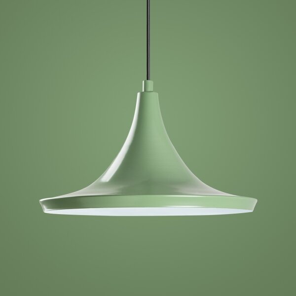 Lampadario a sospensione con filo TOM 1xE27/40W/230V verde
