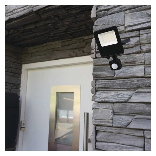 Faretto LED VISIO 10W 230V 4000K IP65 con sensore