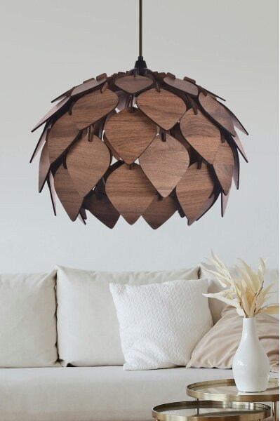Lampadario a sospensione con filo 1xE27/40W/230V marrone