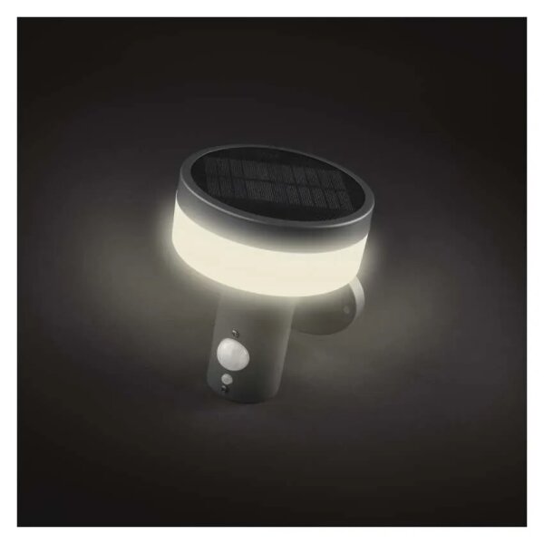 Lampada solare da parete LED con sensore LED/2W/3,7V 1200 mAh IP44