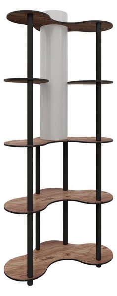 Lampada da terra con ripiani 1xE27/40W/230V 150 cm nero/marrone
