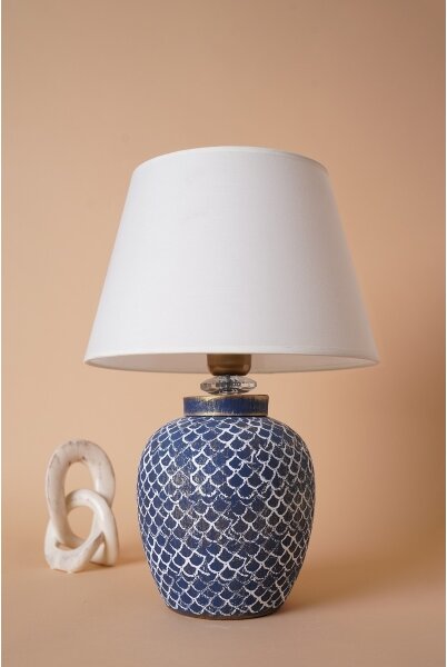 Lampada da tavolo 1xE27/40W/230V blu