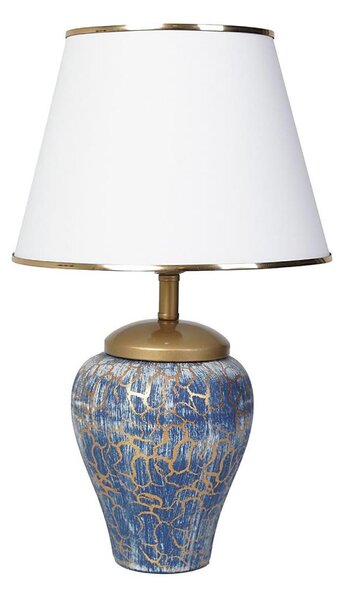 Lampada da tavolo 1xE27/40W/230V blu/oro