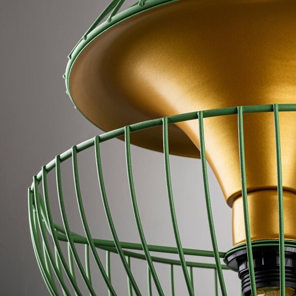 Lampadario a sospensione con filo TELMANDER 1xE27/40W/230V verde