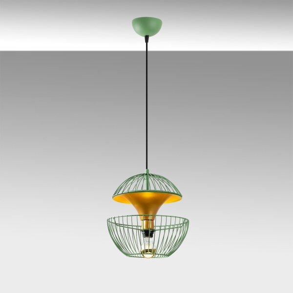 Lampadario a sospensione con filo TELMANDER 1xE27/40W/230V verde