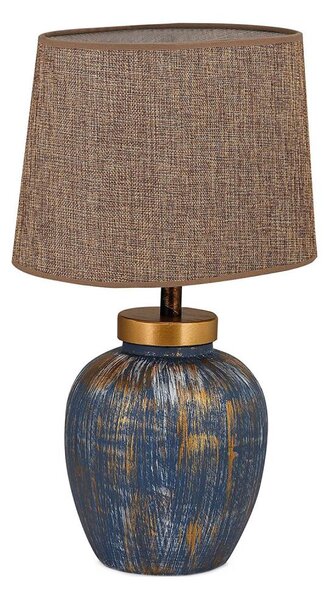 Lampada da tavolo 1xE27/40W/230V blu/beige
