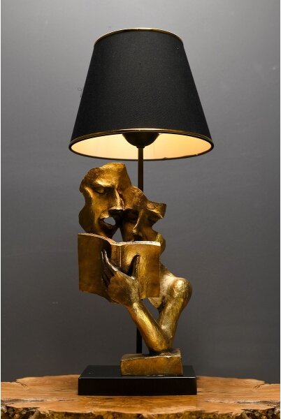 Lampada da tavolo LECTURE 1xE27/40W/230V nero/oro