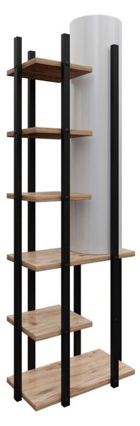 Lampada da terra con ripiani MODA DOR 1xE27/40W/230V nero/marrone