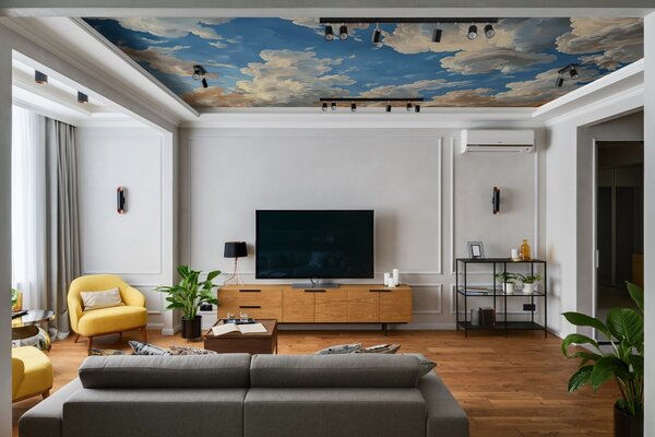 Carta da parati Nuvole nel cielo, Carta da parati Cielo, Carta da parati popolare, w01583 - Tapeko.it