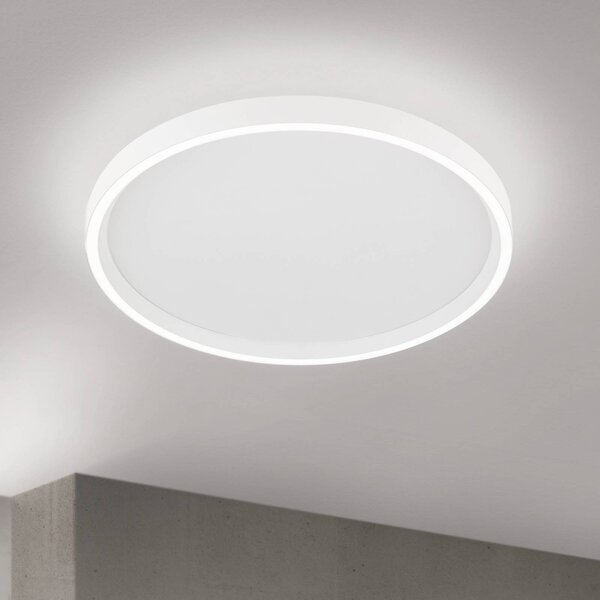 ORION Plafoniera soffitto MASCA, dimmerabile, Bianco / Opale, Soggiorno / Sala da pranzo, Alluminio, Moderno, Plafoniera
