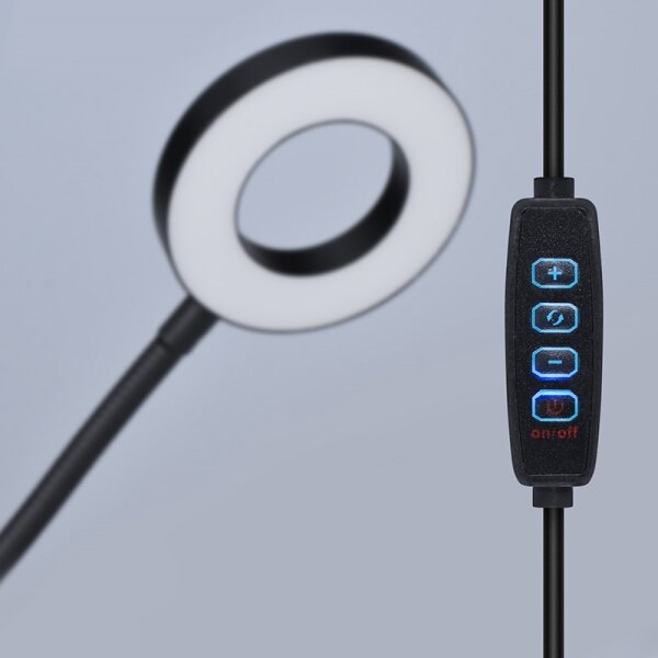 Brilagi -LED Lampada dimmerabile con clip ORBELA LED/8W/5V 3000/4000/5000K nera
