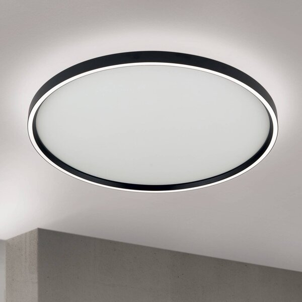 ORION Plafoniera soffitto MASCA, dimmerabile, Nero, Soggiorno / Sala da pranzo, Alluminio, Moderno, Plafoniera