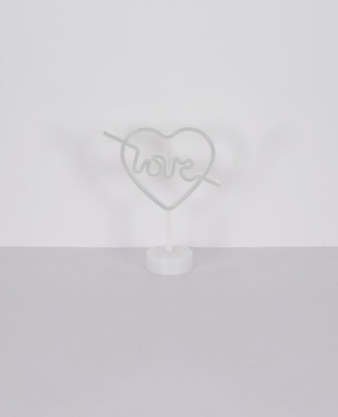 Globo 28066 - Decorazione da tavolo LED Neon ARMOR LED/2W/3xAA cuore