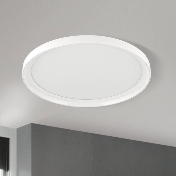 ORION Plafoniera soffitto GAMMA, dimmerabile, Bianco / Opale, Soggiorno / Sala da pranzo, Alluminio, Moderno, Plafoniera