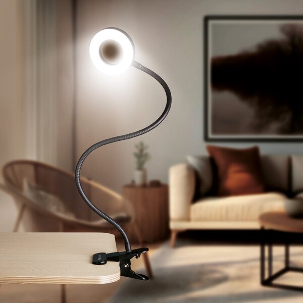 Brilagi -LED Lampada dimmerabile con clip ORBELA LED/8W/5V 3000/4000/5000K nera