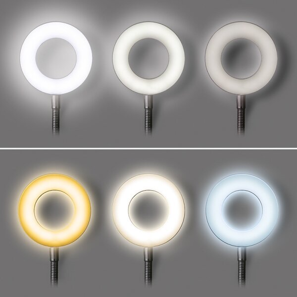 Brilagi -LED Lampada dimmerabile con clip ORBELA LED/8W/5V 3000/4000/5000K nera