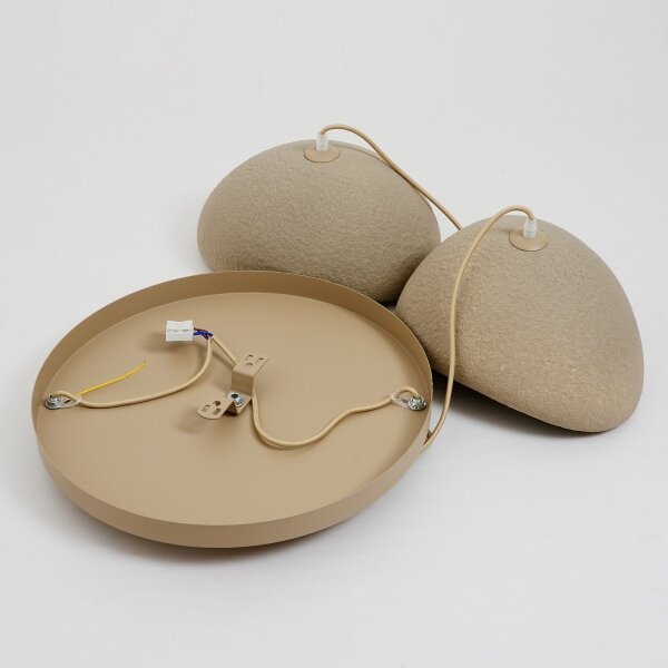 BRILAGI - Lampadario a sospensione con cavo WABI SABI 2xE27/60W/230V beige