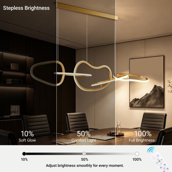 BRILAGI - Lampadario LED dimmerabile a sospensione su cavo SIGNATURE LED/80W/230V 120x25 cm oro + DO