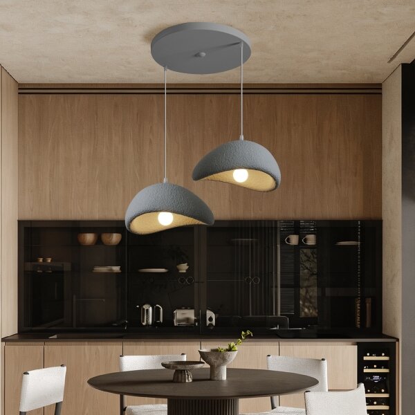 BRILAGI - Lampadario a cavo WABI SABI 2xE27/60W/230V grigio