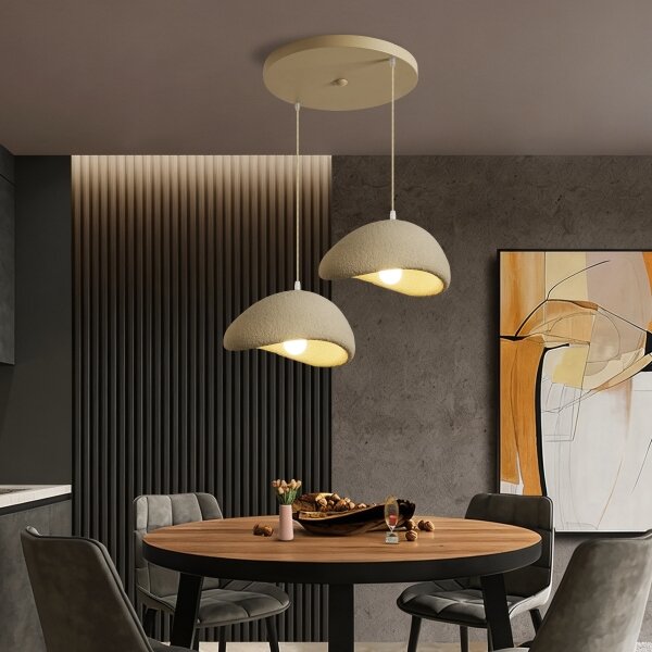 BRILAGI - Lampadario a sospensione con cavo WABI SABI 2xE27/60W/230V beige