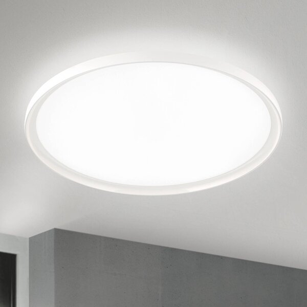 ORION Plafoniera soffitto GAMMA, dimmerabile, Bianco / Opale, Soggiorno / Sala da pranzo, Alluminio, Moderno, Plafoniera
