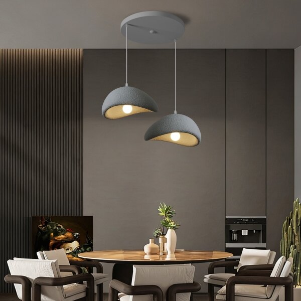 BRILAGI - Lampadario a cavo WABI SABI 2xE27/60W/230V grigio