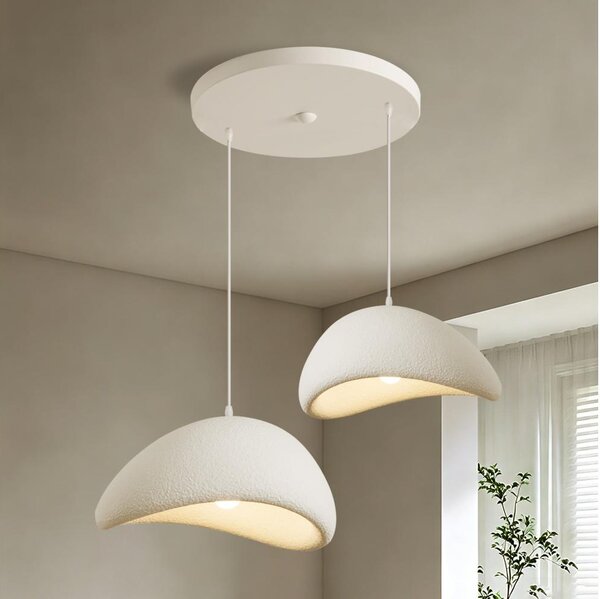 BRILAGI - Lampadario a sospensione con cavo WABI SABI 2xE27/60W/230V bianco