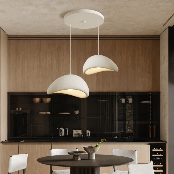 BRILAGI - Lampadario a sospensione con cavo WABI SABI 2xE27/60W/230V bianco