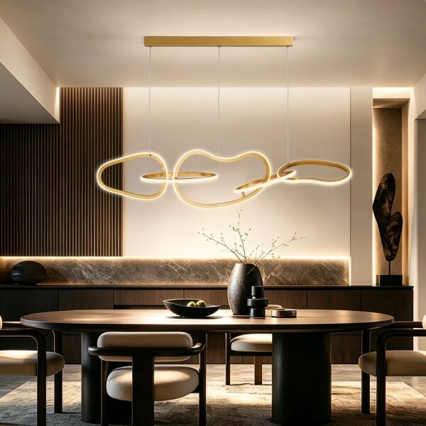 BRILAGI - Lampadario LED dimmerabile a sospensione su cavo SIGNATURE LED/80W/230V 120x25 cm oro + DO