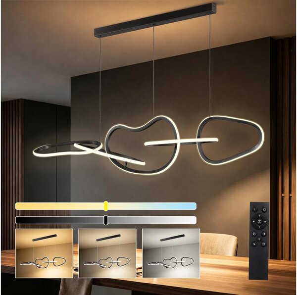 BRILAGI - lampada a sospensione LED dimmerabile su cavo SIGNATURE LED/80W/230V 120x25 cm nero + telecomando