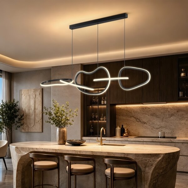 BRILAGI - lampada a sospensione LED dimmerabile su cavo SIGNATURE LED/80W/230V 120x25 cm nero + telecomando