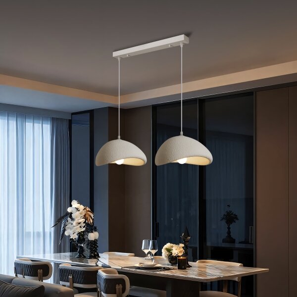 BRILAGI - Lampadario sospeso su cavo WABI SABI 2xE27/60W/230V bianco