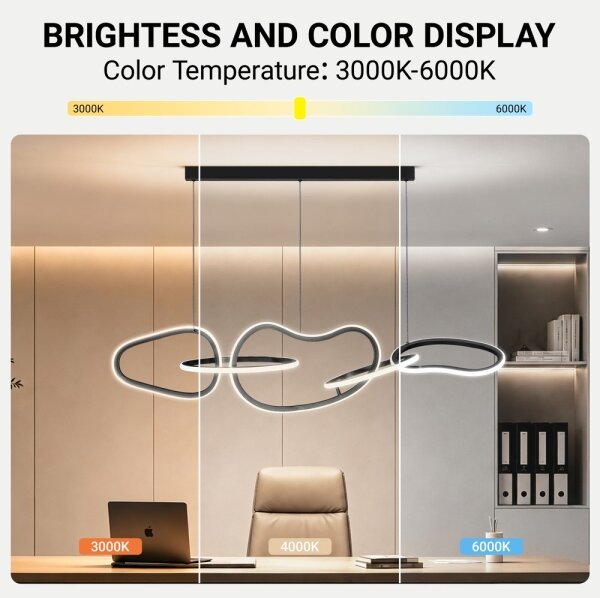 BRILAGI - lampada a sospensione LED dimmerabile su cavo SIGNATURE LED/80W/230V 120x25 cm nero + telecomando