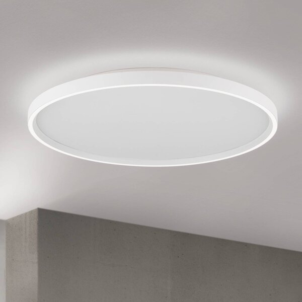 ORION Plafoniera soffitto MASCA, dimmerabile, Bianco / Opale, Soggiorno / Sala da pranzo, Alluminio, Moderno, Plafoniera