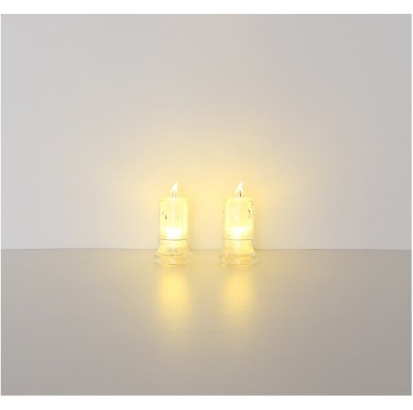Globo 28075-2 - Set 2x LED Candela CANDLE LED/0,25W/3xLR1130