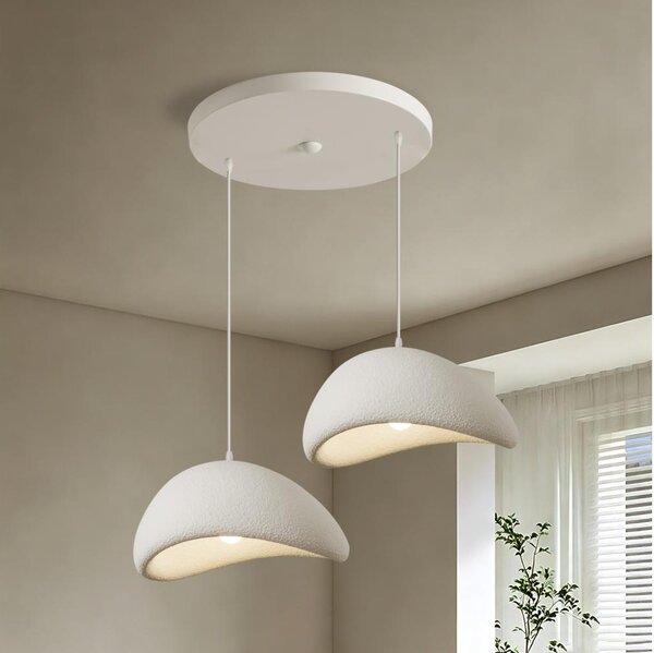 BRILAGI - Lampadario a sospensione con cavo WABI SABI 2xE27/60W/230V bianco