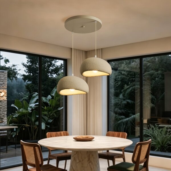 BRILAGI - Lampadario sospeso con cavo WABI SABI 2xE27/60W/230V bianco