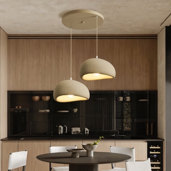 BRILAGI - Lampadario sospeso con cavo WABI SABI 2xE27/60W/230V bianco
