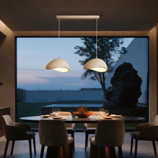BRILAGI - Lampadario sospeso su cavo WABI SABI 2xE27/60W/230V bianco